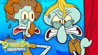 Saddest Moments in Squidwards Life 😢  SpongeBob [upl. by Eri781]