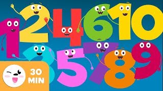 Numbers from 1 to 10  Number Songs  Learning to Count the numbers [upl. by Nomar]