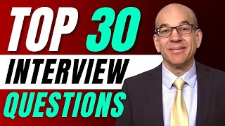 Top 30 Interview Questions  From a recruiters hiring playbook [upl. by Asilehc347]