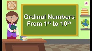 Ordinal Numbers  Mathematics Grade 1  Periwinkle [upl. by Henryk]