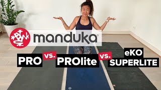 Manduka Yoga Mat Reviews PRO vs PROlite vs eKO Superlite [upl. by Daphne]