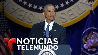 Discurso de despedida completo del presidente Barack Obama Español  Noticias  Noticias Telemundo [upl. by Eustacia]