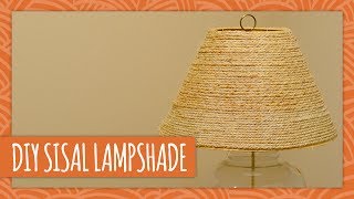 DIY Sisal Lampshade  HGTV Handmade [upl. by Rabbi]