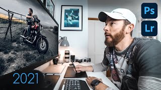 How I Edit Photos in Lightroom amp Photoshop 2021 Complete tutorial [upl. by Mond]