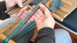 Weaving Letters on an Inkle Band [upl. by Eelreveb]