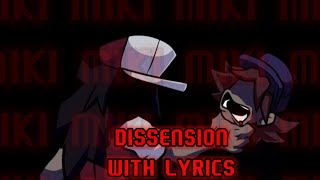 DISSENSION • FNF LYRICS [upl. by Rankin]