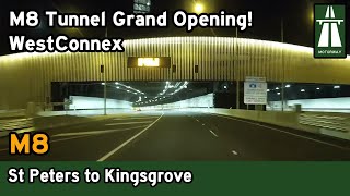 M8 Tunnel New M5 Opening Night footage Driving Sydneys new WestConnex M8 in both directions [upl. by Noleta]