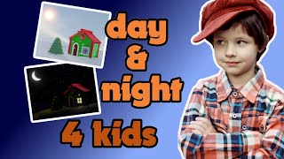 Day amp Night Sunrise amp Sunset Explained for Kids 3D animation amp video examples [upl. by Pickens]