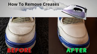 How To Remove Creases On Jordan 4 [upl. by Hirasuna]