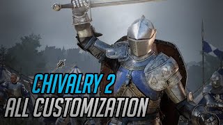 Chivalry 2 All Armor and Customization Options [upl. by Reteid]