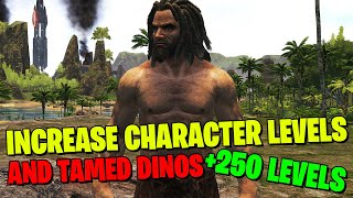 HOW TO INCREASE CHARACTER AND DINO LEVEL CAP IN ARK SURVIVAL [upl. by Nakah881]