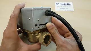 How to manually open a 2 Port Honeywell or equivalent zone valve [upl. by Enohsal921]