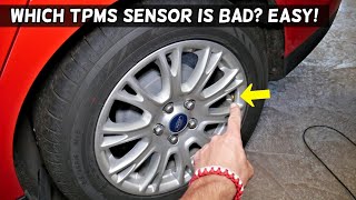 HOW TO TELL WHICH TPMS SENSOR IS BAD demonstrated on FORD [upl. by Dwinnell385]