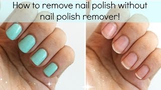 3 Ways To Remove Nail Polish WITHOUT Nail Polish Remover  Viki NailBeauty [upl. by Akinwahs]