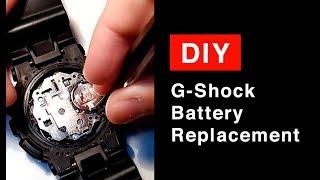 Gshock GA100 battery replacement [upl. by Ahsait]