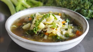 SOUPE DETOX MINCEUR amp ANTIFATIGUE à manger 2 X par semaine [upl. by Thursby]