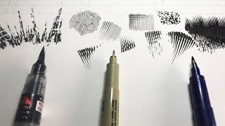 Pen and Ink Cross Hatching Exercises [upl. by Ynohtn]