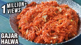 Gajar Ka Halwa Recipe  Homemade Carrot Halwa  Indian Dessert Recipe  Smita [upl. by Aikemat271]