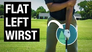 How To Get A Flat Left Wrist At Impact [upl. by Anitak]