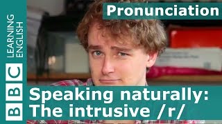 Pronunciation The intrusive r [upl. by Aidne]