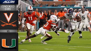 Virginia vs Miami Condensed Game  2021 ACC Football [upl. by Felicie]