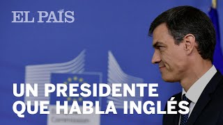 Así habla PEDRO SÁNCHEZ en INGLÉS [upl. by Lorsung]