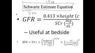 Chronic Kidney Disease  Calculate GFR and Estimate [upl. by Clayson]