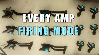 Warframe Every amp firing mode with some details [upl. by Haroun]