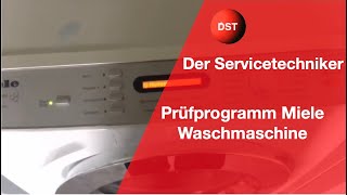 Servicemodus Prüfprogramm bei Miele Waschmaschinen Fehlerspeicher auslesen [upl. by Ayanal]