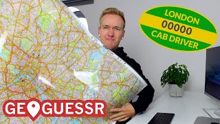 Taxi Driver vs Geoguessr ROUND 2  London Cabbie Knowledge Map [upl. by Neehahs]