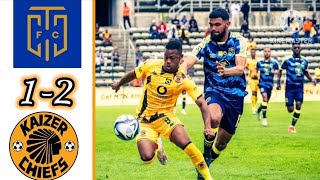 Cape Town City vs Kaizer Chiefs 12  MTN8 quarter finals DSTV Premiership [upl. by Langley]