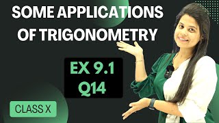 Ex 91 Q14  Some Applications of Trigonometry  Chapter 9  Class 10 Maths  NCERT [upl. by Dolloff869]