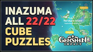 All 22 Inazuma Cubes Puzzles Genshin Impact [upl. by Rosene]