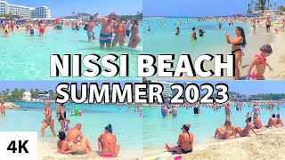 NISSI BEACH Summer 2023 Ayia Napa Cyprus [upl. by Ellynn]