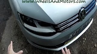 VW Sharan 7N  How to replace headlights clusters  whole units [upl. by Sima78]