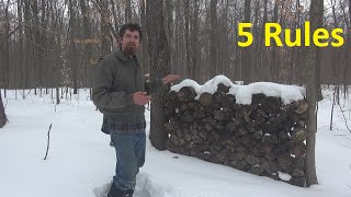 Storing Firewood Outside What You Need to Do [upl. by Feinleib]