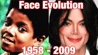 The Evolution Of Michael Jackson’s Face 1958  2009 0 to 50 Years Old [upl. by Enelyk810]