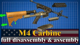 M4 Carbine full disassembly amp assembly [upl. by Selemas29]