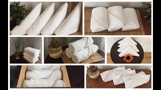 10 Ideas How to Fold a Towel Like Hotel amp Spa [upl. by Uwton468]