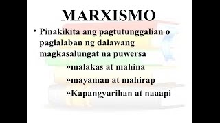 TEORYANG MARXISMO [upl. by Asnarepse]