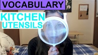 Kitchen Utensils  English Vocabulary [upl. by Julis]