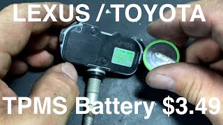 Lexus  Toyota TPMS Sensor Battery Replacement [upl. by Neved890]