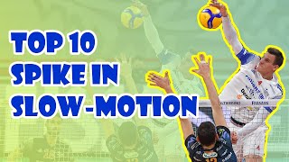 Volleyball Spiking Slow Motion Video  Top 10 Slow Motion Attack [upl. by Keele]