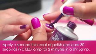 IBD Just Gel Instructional How To Apply Just Gel Polish [upl. by Dj]