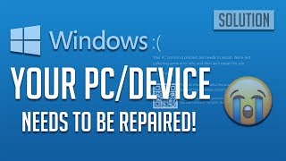 FIX Recovery Your PCDevice Needs to be Repaired 4 Solutions 2025 [upl. by Ipoillak52]