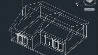 AutoCAD 3D House Modeling Tutorial Beginner Basic [upl. by Enelyahs]