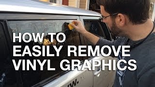 How To Easily Remove Vinyl Graphics and Stickers from your Car or Truck [upl. by Rediah143]