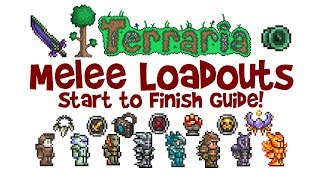 Best Terraria Melee Loadout Guide Class Weapons Armor amp Accessories 124 amp 13 [upl. by Tomkin]