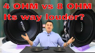 Myth busted real test 4 Ohm vs 8 Ohm speaker Car audio system PRV AUDIO 6MR500NDY [upl. by Htebaras670]