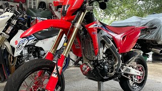 2021 CRF450RL Supermoto conversion overview [upl. by Bowman]